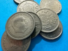 SPAIN LOT NO.8 COINS PESETAS
