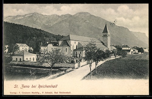 Cartolina reichenhall chiesa - reichenhall,,
