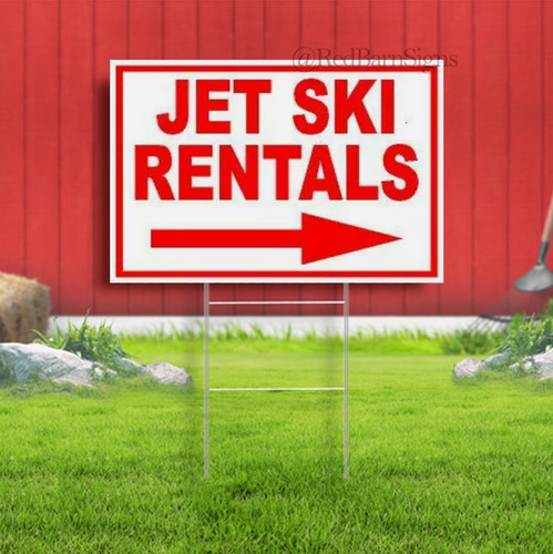 Insegna jet ski - ski, noleggio