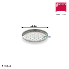 RICAMBIO ORIGINALE FILTRO SUPERIORE PER CAFFETTIERA GIANNINA GIANNINI 6 Tz.