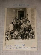 1970 FOTO CHIUSANO SAN DOMENICO SCUOLA MEDIA TERZO ANNO COME DA FOTO + OMAGGIO
