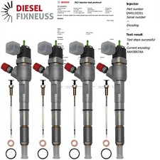 4x Iniettore 0445110351 552196886 95517513 0986435204 BOSCH FIAT 1.3 D 
