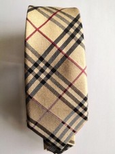 Cravatta con motivo tartan-scozzese, 6,5 cm