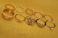 Set anello donna colore oro