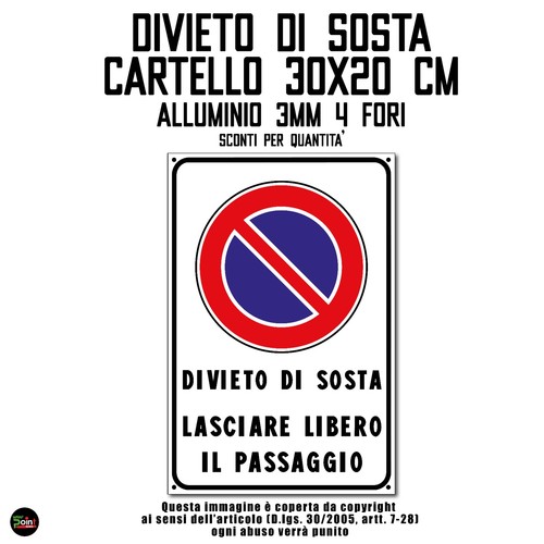 Cartello divieto sosta - cartello,