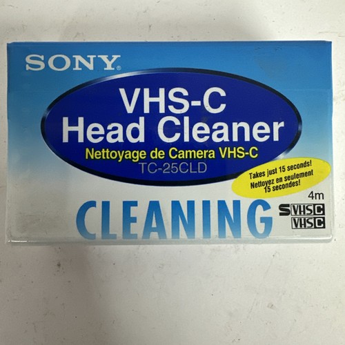 Vhs sony head cleaner - vhs-c,