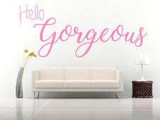 Ciao Splendida Citazione, Adesivo Wall Art in Vinile Decalcomania. Camera da letto, bagno, specchio