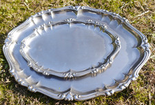 Coppia Vassoi Inox 18/10