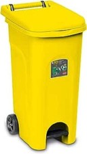 Pattumiera pedale ruote per