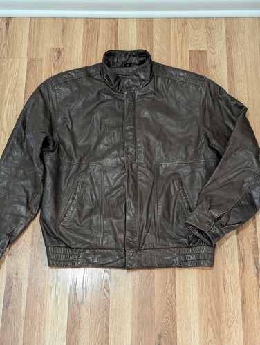Giacca pelle uomo marrone - giacca,