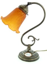 Lampada ottone brunito da