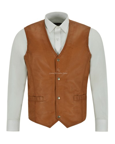 Gilet uomo pelle gilet formale