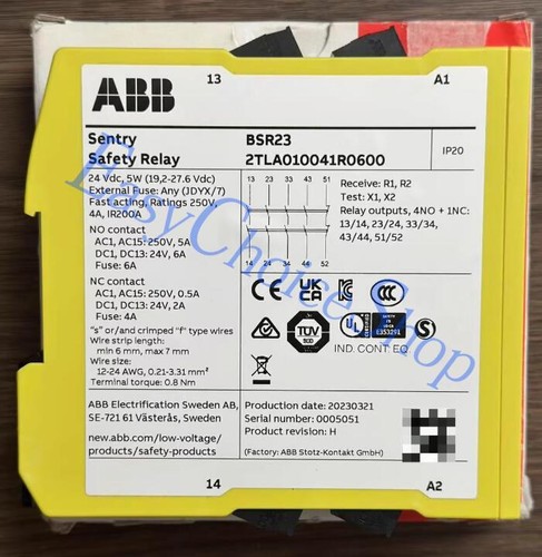 1pz abb bsr23 - 1pz, bsr23(2tla010041r0600)