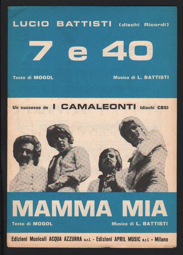 Spartito lucio battisti - e, 40