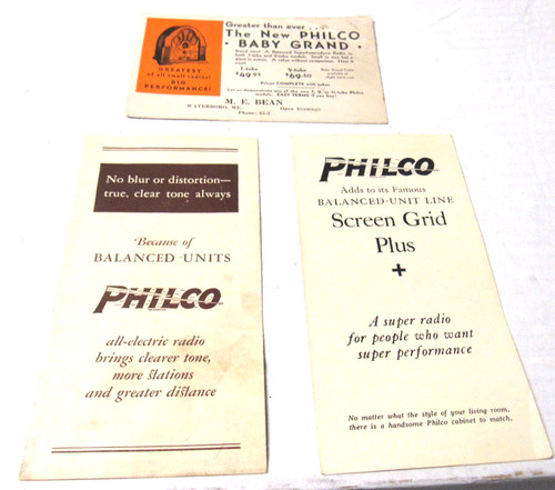 Brochure radio philco - radio,