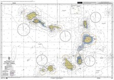 Ammiragliato 366 North Atlantico Oceano Arquipelago De Cabo Verde Carta Cartina