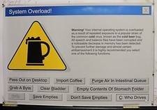 BEER SYSTEM OVERLOAD poster