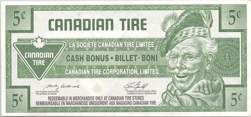 Canadian tire cent cash - canadian,