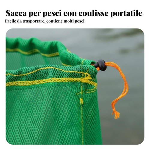 Sacca portapesci rete - portapesci, in