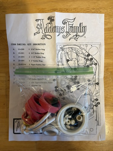 Kit anelli gomma flipper