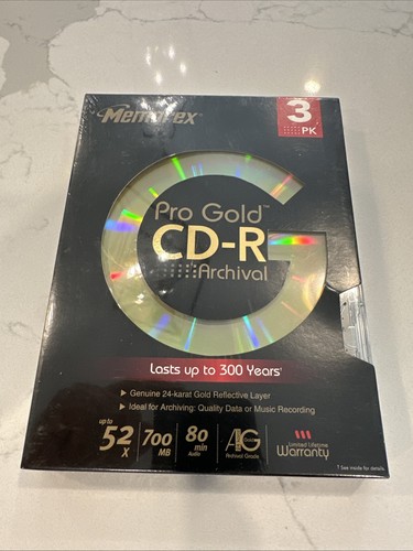 Memorex pro gold archival - gold, cd-r
