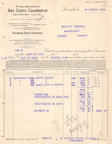 1931 etab ant coste - 1931,
