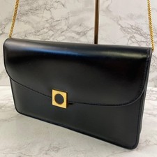 [Usato] Borsa a tracolla Launer London in pelle nera classica lusso UK