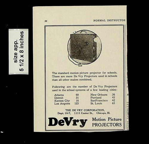 1927 devry proiettori - devry, di