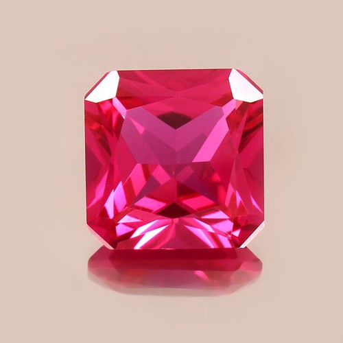 Zaffiro rosa coltivato - , in