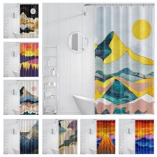 Tenda doccia pittura paesaggio