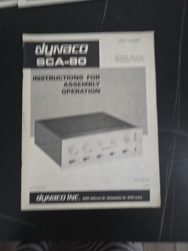 Dynaco sca amplificatore - sca-80,