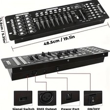 CENTRALINA CONTROLLO MIX LUCI DISCO EFFETTI DJ 192 CANALI DMX 512 PAR LED STROBO