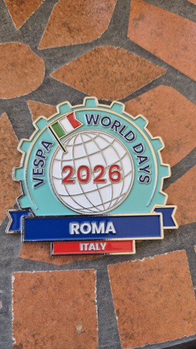 Placca metallo vespa - vespa, world