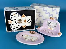 Tris Sculture In Ceramica Di