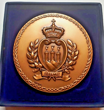 San Marino Tributo allo stemma Medaglia in bronzo