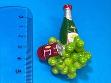 VINO UVA LATTINA CALAMITA MAGNETE FRIGO FRIGORIFERO VINTAGE