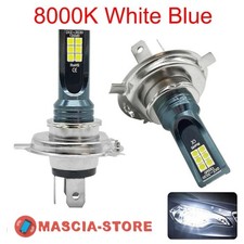 KIT 2 Lampadine H7 H4 CANBUS a LED Fari Auto Moto Lampade Luce 80W 12V 