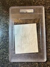 Autografo Michael Jackson firmato taglio PSA certificato DNA raro auto