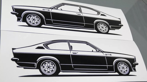 Adesivo opel kadett gte - kadett, c