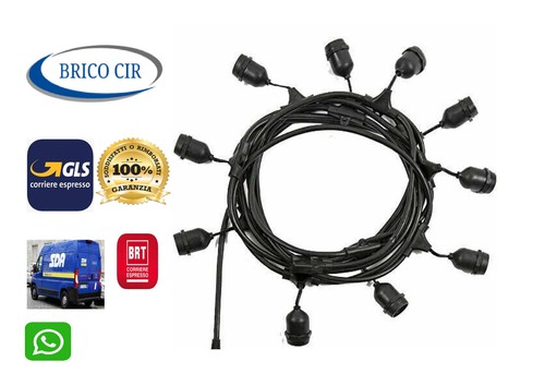 Catena lampadine e27 - di,