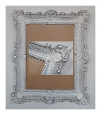 Bianco Argento Cornice Foto
