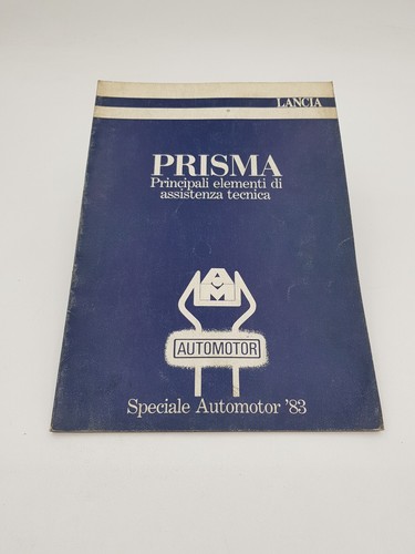 Manuale officina lancia - manuale, prisma