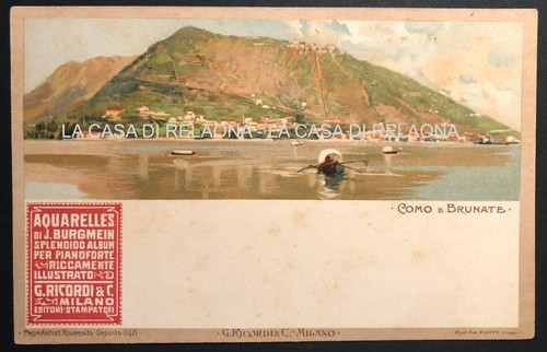 Cartolina como brunate - cartolina, e