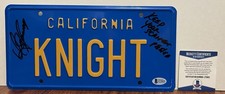 DAVID HASSELHOFF SIGNED KNIGHT