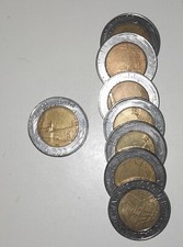 500 lire bimetalliche  rare del 1987 testa media e firma piccola, NC