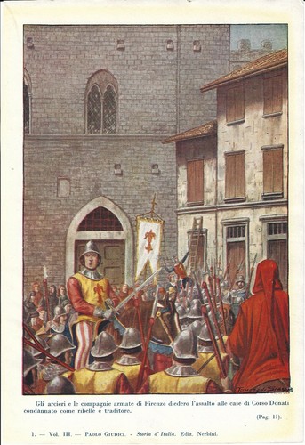 Stampa antica firenze - stampa, assalto