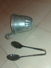 Lotto Argenteria Peltro Vassoio Porta Bottiglie