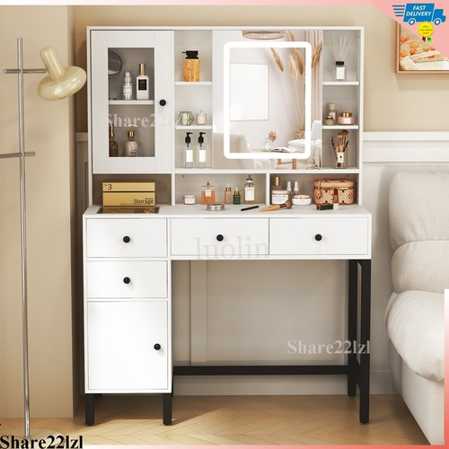 Scrivania vanity con specchio - scrivania,