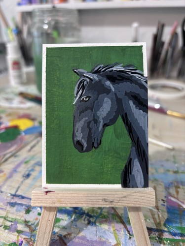 Quadro originale aceo cavallo - quadro,