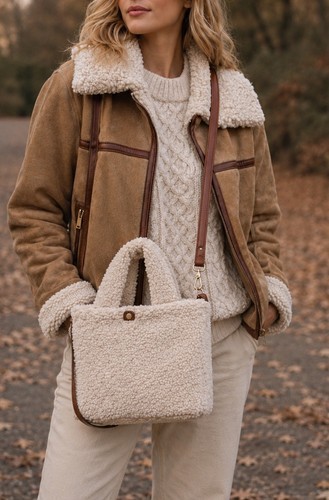 Nwt cream teddy sherpa - cream,